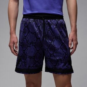 Nike Jordan Mens Dri-FIT Purple Black Snakepeint Mesh Diamond Shorts Size Medium